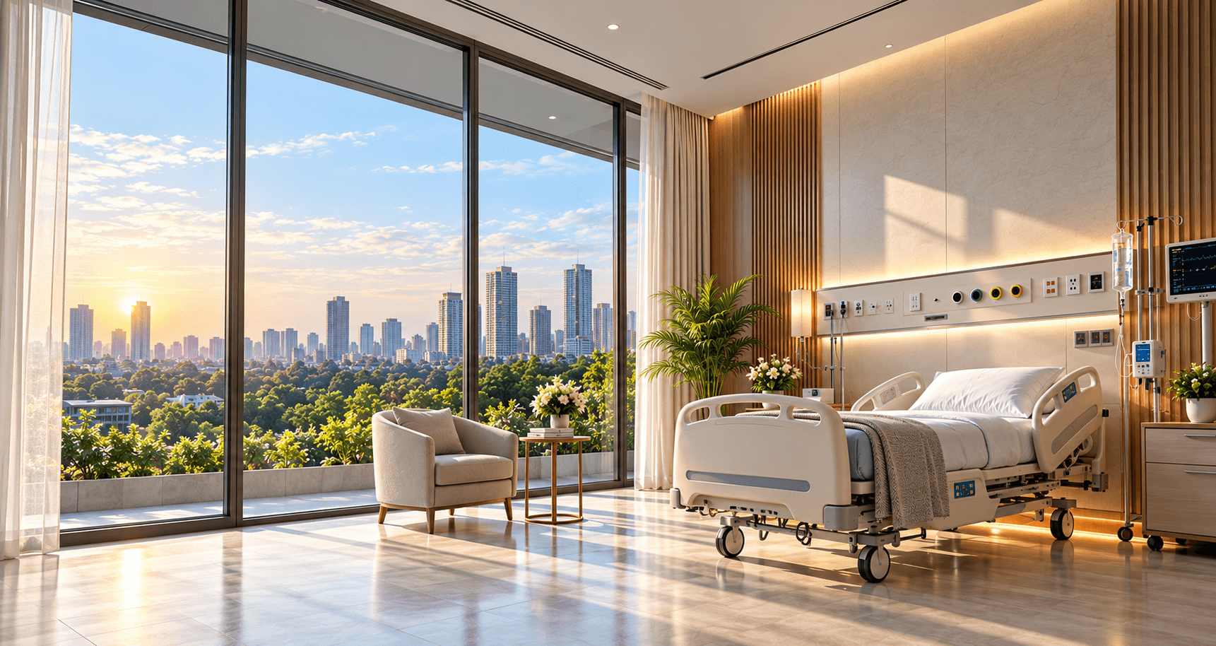 Premium healthcare recovery environment